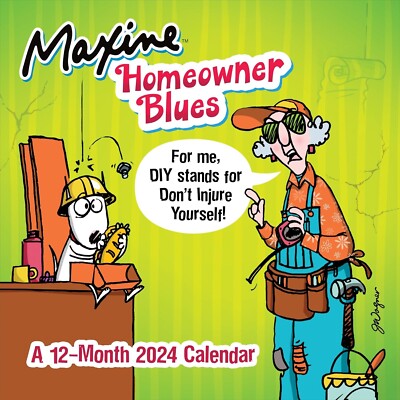 Maxine 2024 full size 12 X 12 inch Vertical Wall Calendar DAILY DOSE OF LAUGHTER