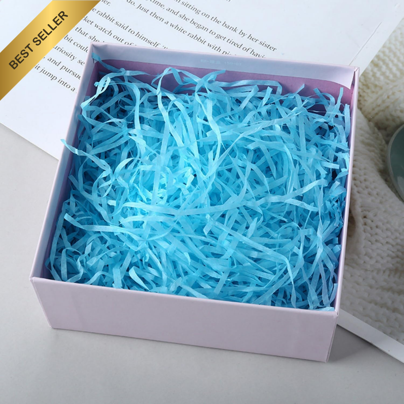 (200G) Handmade DIY Packaging without the Box,Crinkle Cut Paper Shred Filler for