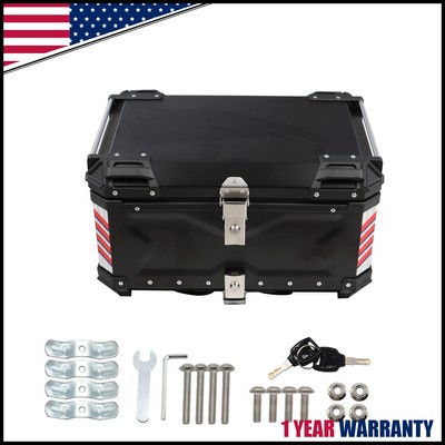 65L Motorcycle Trunk Tour Tail Box Scooter Waterproof Luggage Storage Top Case