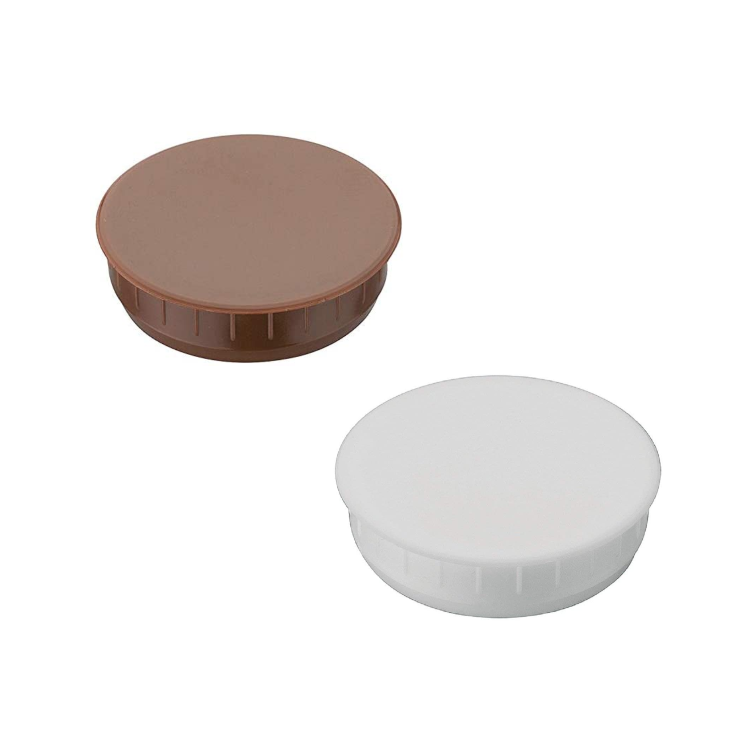 Atmosphera Topfabdeckungen Set - 2 Stück Aus Schilf, Weiß, Ø Ca. 15 Cm