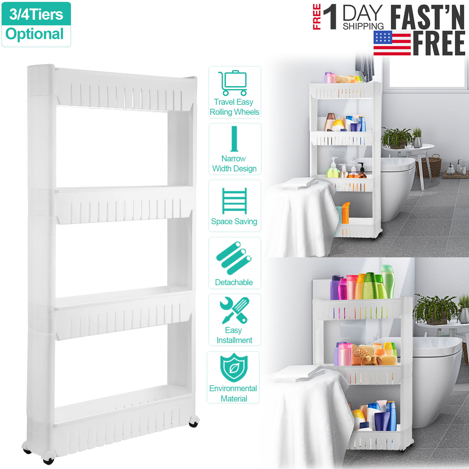 bailey 4 tier shelf