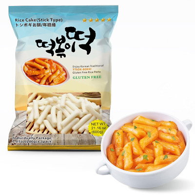 Fusion Select Korean Rice Cakes Tteokbokki Stick Vegan Non-Gmo Gluten Free Tteok
