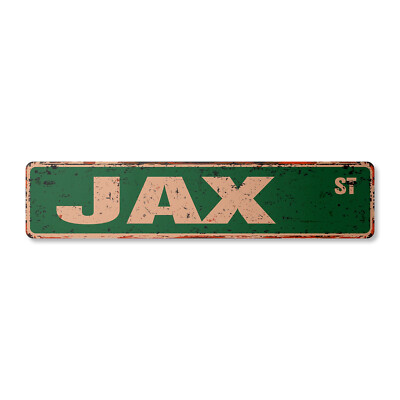 JAX Vintage Street Sign Childrens Name Room Metal Sign
