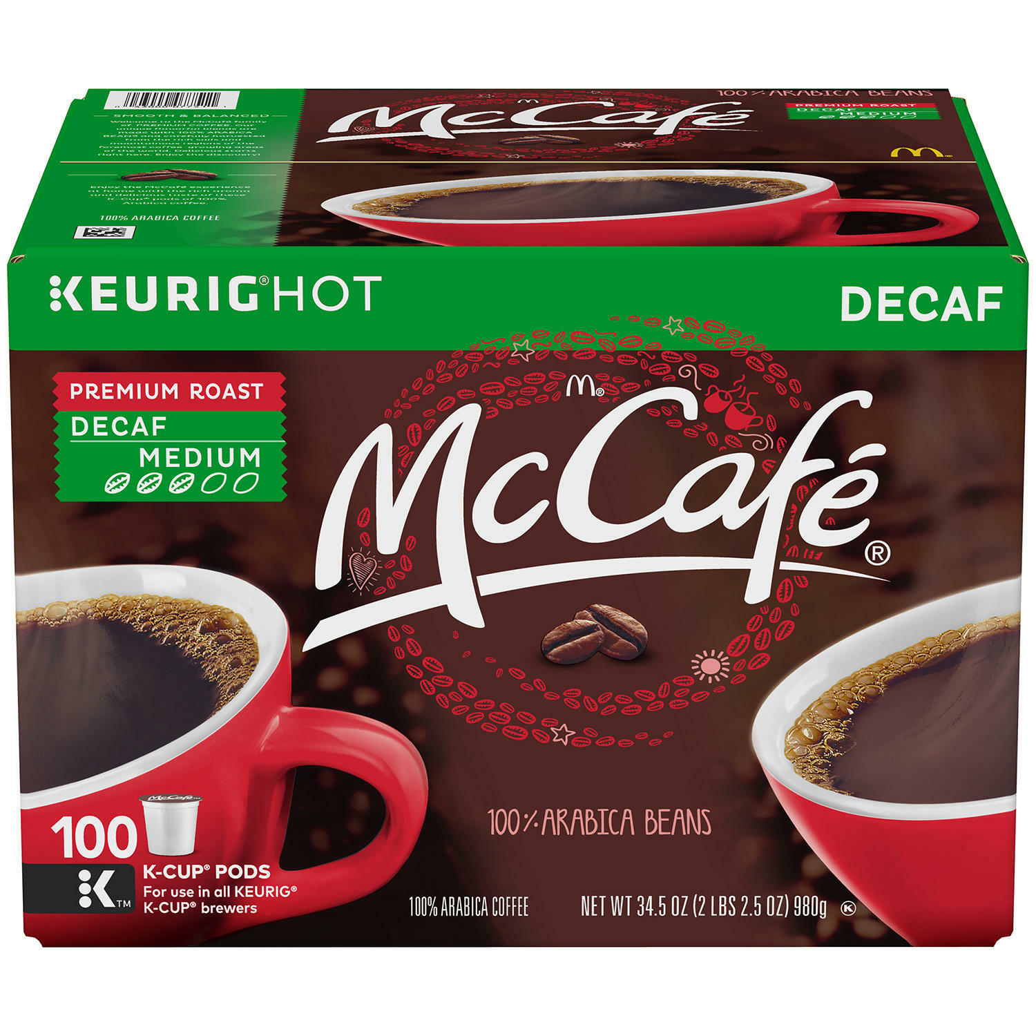 McCafe Decaf Premium Roast KCup Coffee Pods Keurig k200