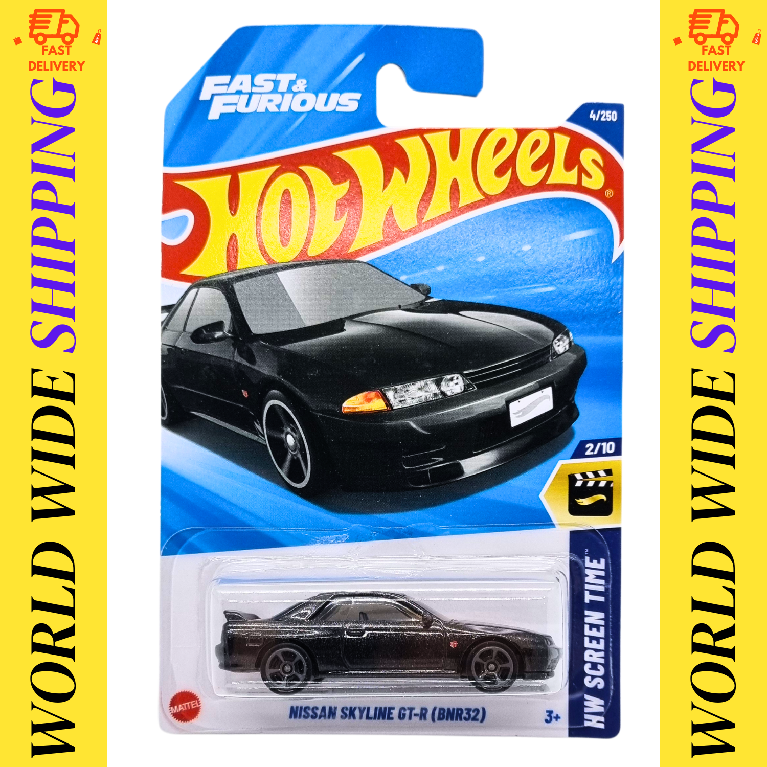 Hot Wheels NISSAN SKYLINE GT-R (BNR32) HW SCREEN TIME Series