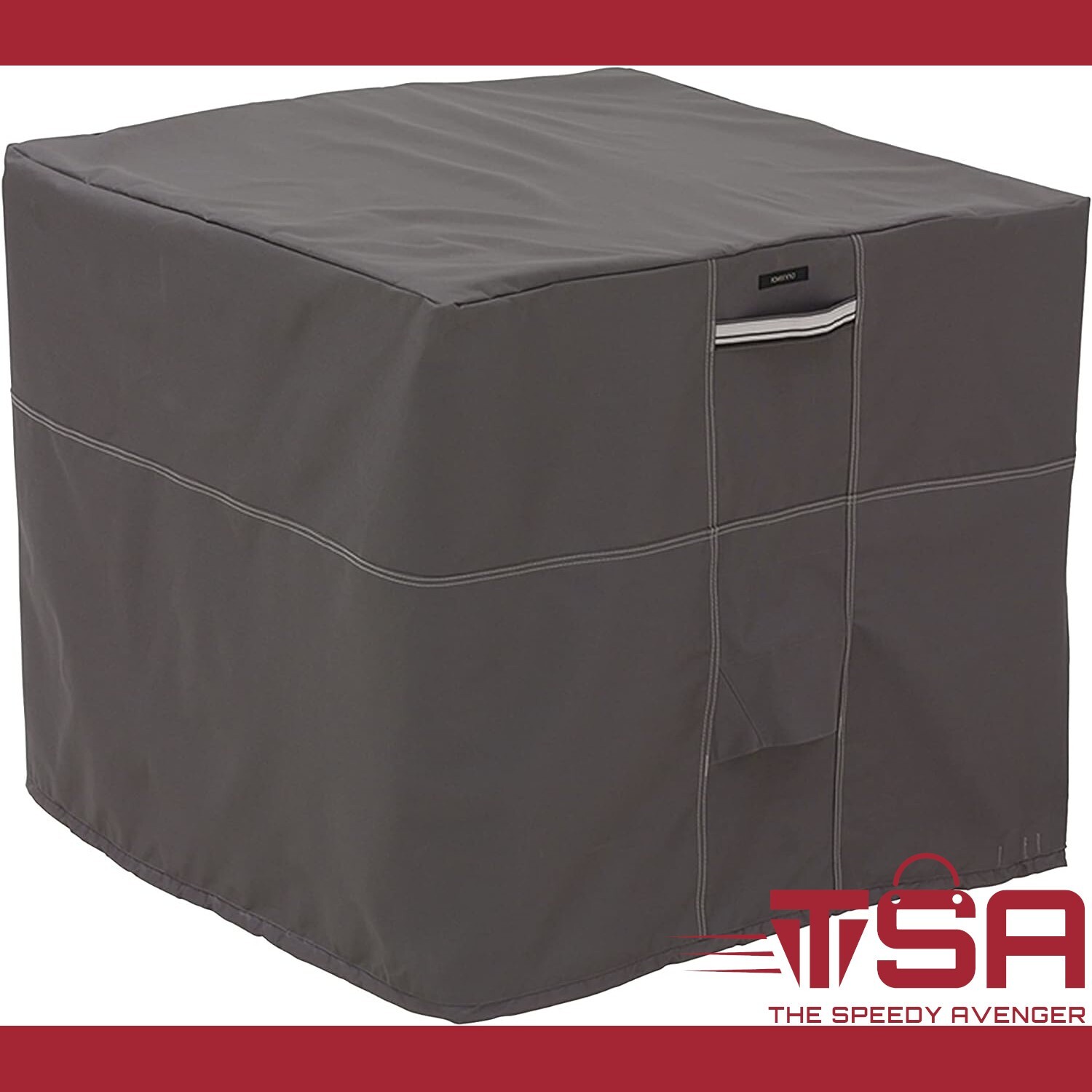 Classic Accessories Ravenna Water-Resistant 34 Inch Square Air Conditioner Cover