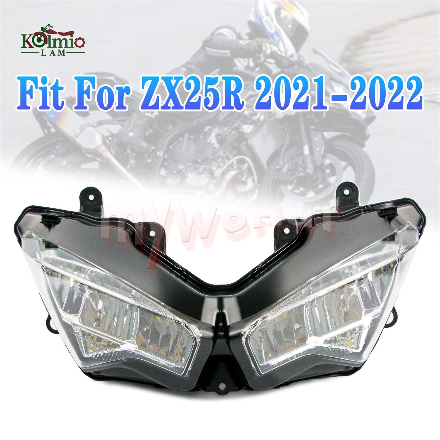 R VENTOTA4灯 LED Liaos WH vo415901 For kawasaki zx-14r zx14r 1400 LED Headlight Pilot Park