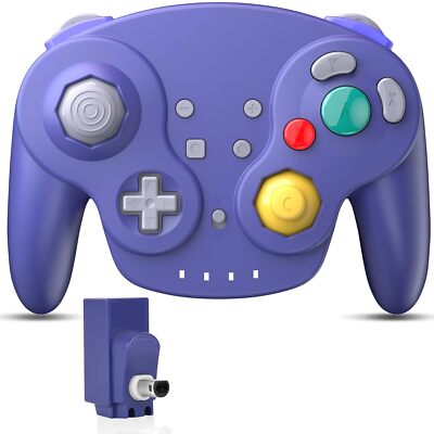 Wireless Gamecube NGC Controller Rechargeable w/ Rumble for Nintendo Gamecube GC