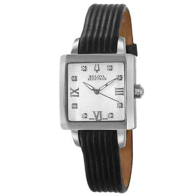 Pre-owned Accutron Bulova  63p100 Swiss Made Quartz Ladies Diamond Watch Masella