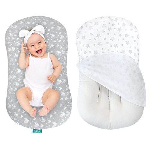 Lounger Cover 100% Organic Cotton Baby Lounger Cover Breathable Soft 2 Pack 