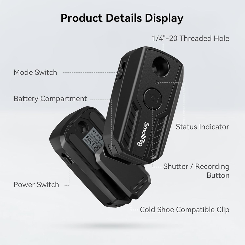 Wireless Remote Control for Sony for Canon for Nikon Camera, fits for A7R V, A7R