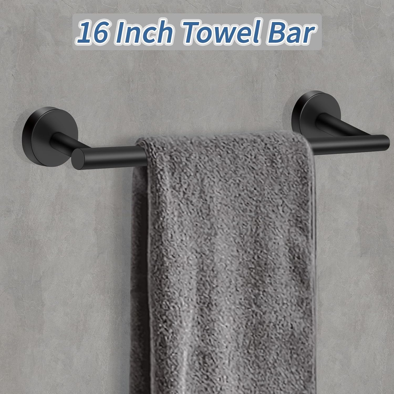 Bathroom Hardware Set Black Towel Bar Towel Racks for Bathroom Black Towel Rack