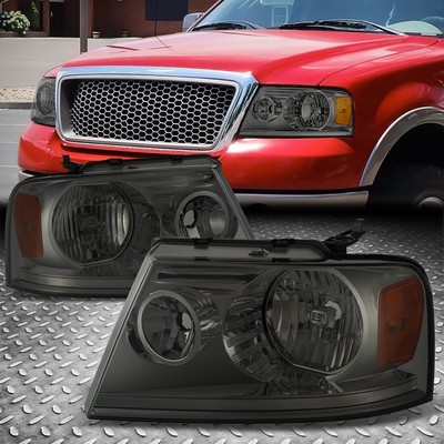 Для 04-08 Ford F-150 Lincoln Mark LT Фары головного света Пара дымчатых/янтарных
