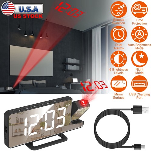 W/dual Alarms Snooze Function+usb Port
