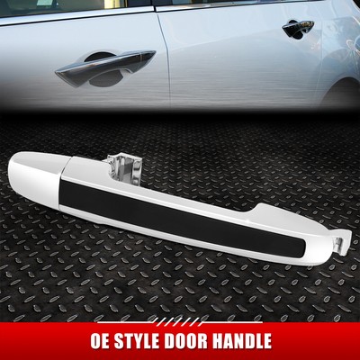 Для 06-08 Sonata Черная/хромированная наружная дверная ручка со стороны переднего пассажира без замочной скважины