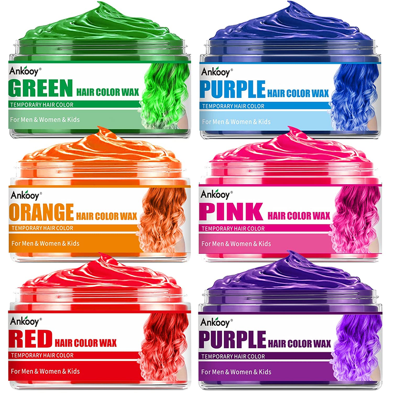 Wax,natural Hair Wax Color Hair Coloring Wax Mud For