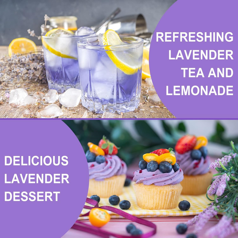- Natural Dried Lavender Flowers,114g - Premium Food Grade Lavender Buds - Non-G