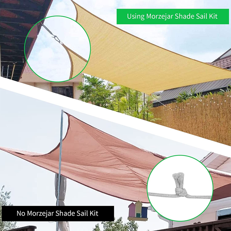 Sun Shade Sail Hardware Kit - 6 Inch 304 Stainless Steel Sunshades Canopy Instal