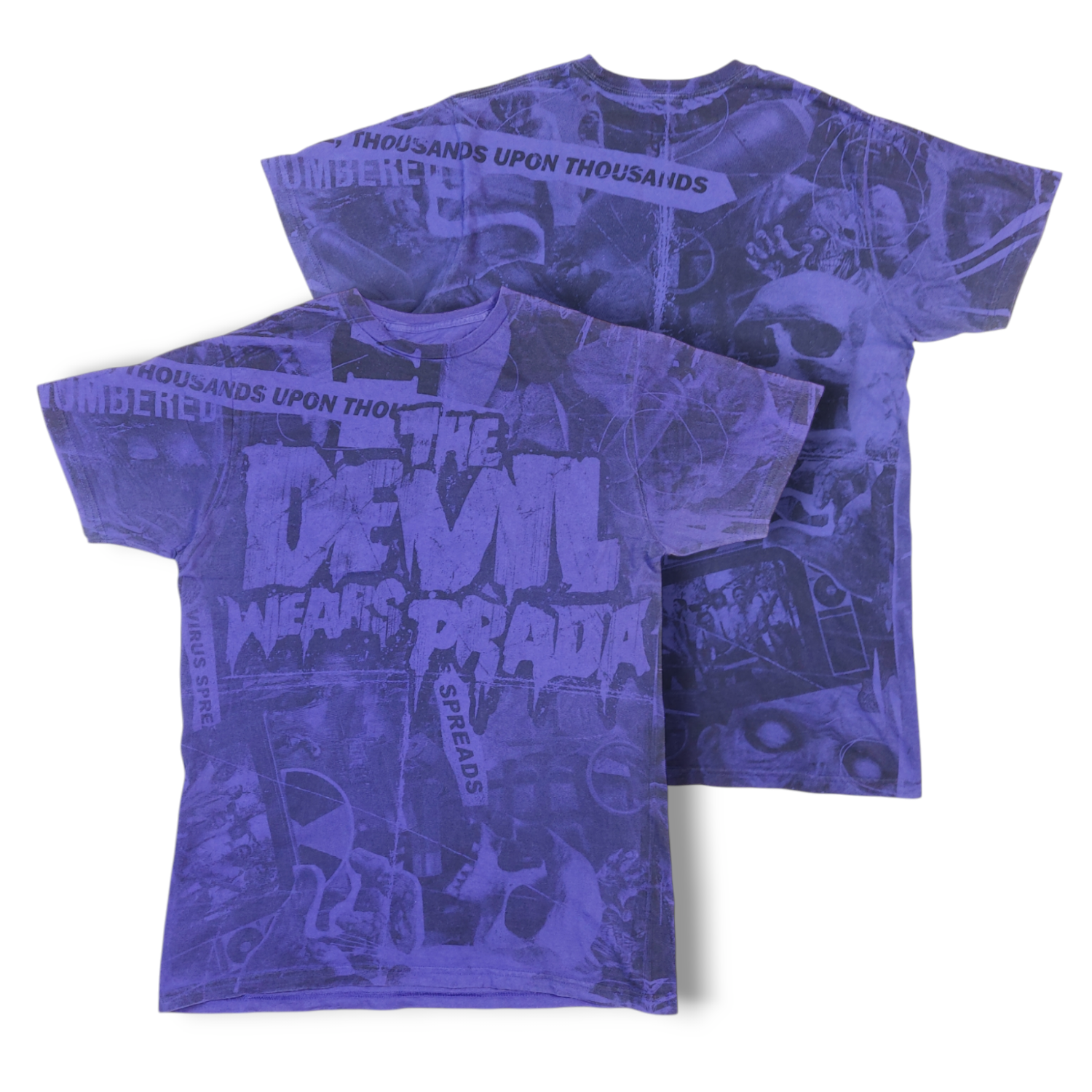 トップス PRADA 2000s archive long T-shirt purple Prada Pre-Owned 2000s zip-detail Cotton Shirt | Purple