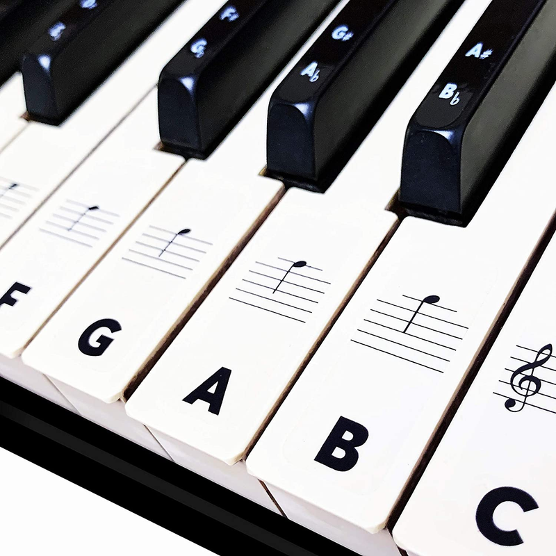 Piano Keyboard Stickers for Beginners 88/76/61/54/49/37 Keys