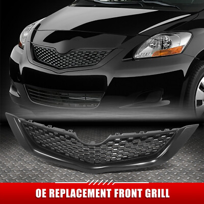 Для 09-12 Toyota Yaris 4-дверная передняя верхняя решетка радиатора в стиле OE с эмблемой