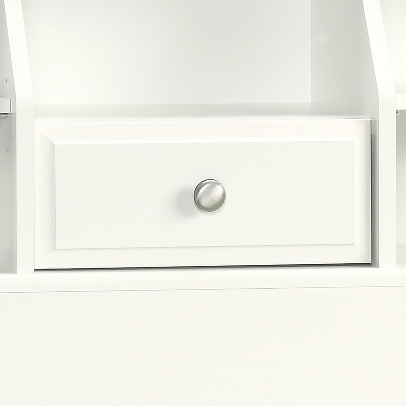 Sauder Shoal Creek Bookcase Headboard, Twin, Soft White Finish