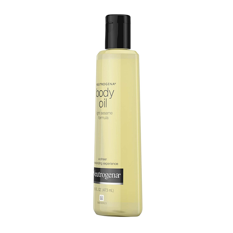Neutrogena Body Oil Light Sesame Formula, Dry Skin Moisturizer & Hydrating Body