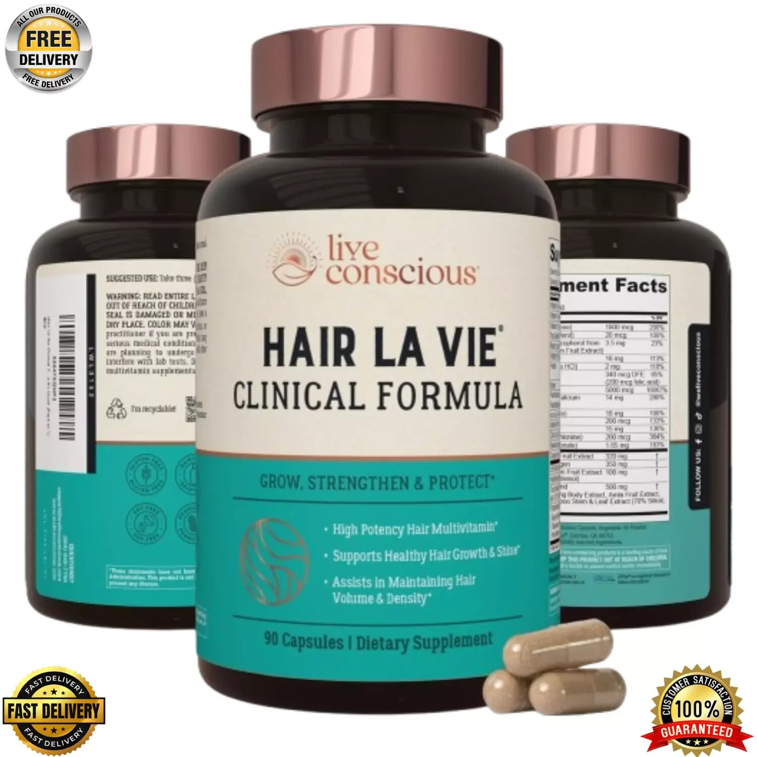 Hair La Vie Live Conscious Clinical Formula Hair Growth