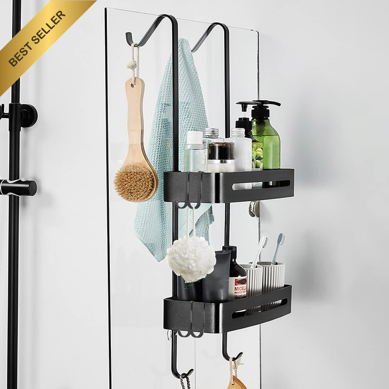 Shower Caddy over the Door, Shower Hanging Organizer, No Drilling over the Door