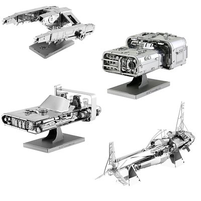 SET of 4 Fascinations Metal Earth Star Wars SOLO 3D Laser Cut Steel Model Kits