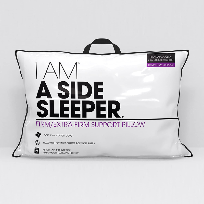 I AM a Side Sleeper, Set of 2 Pillow, 2 Count (Pack of 1), W