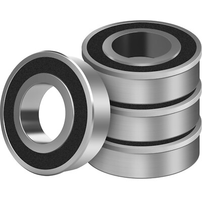 4Pcs Carbon Steel Bearing For Riding Lawn Mower Wheel Barrow ID 3/4'' x OD 1-3/8''