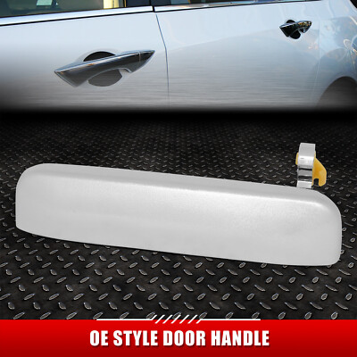 Для 98-04 Nissan Frontier Наружная ручка передней левой водительской двери с хромированной текстурой