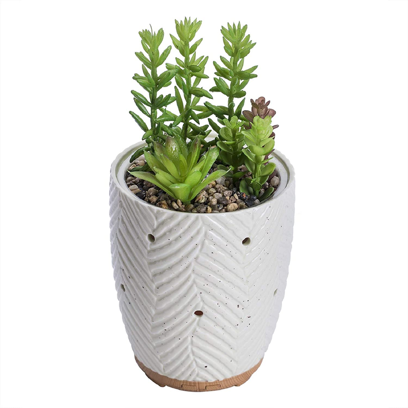 Essential Oil Diffuser, Artificial Succulent Plants Potted Diffusers for Essenti