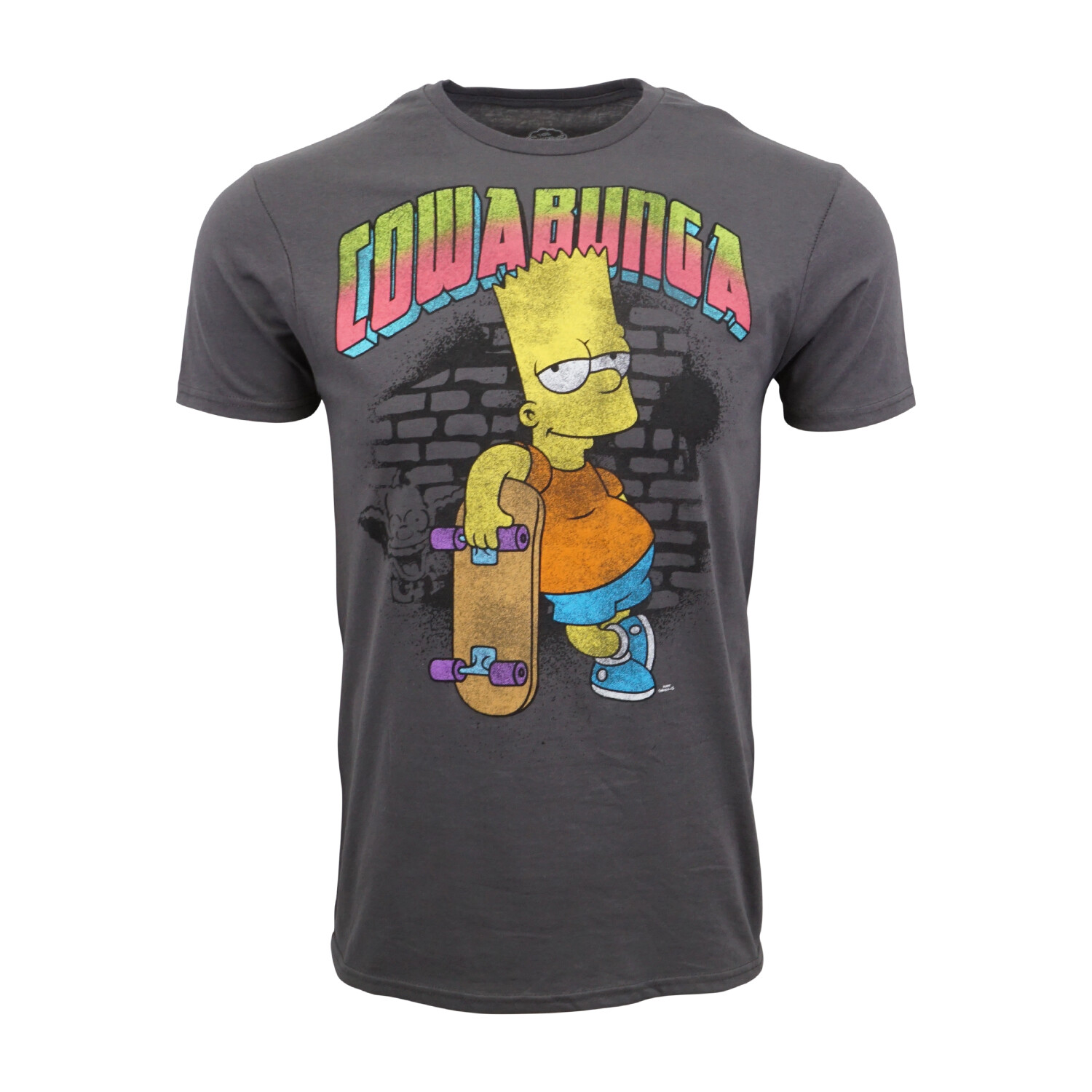 

ОФИЦИАЛЬНАЯ ФУТБОЛКА THE SIMPSONS BART COWA BUNGA TEE, Charcoal