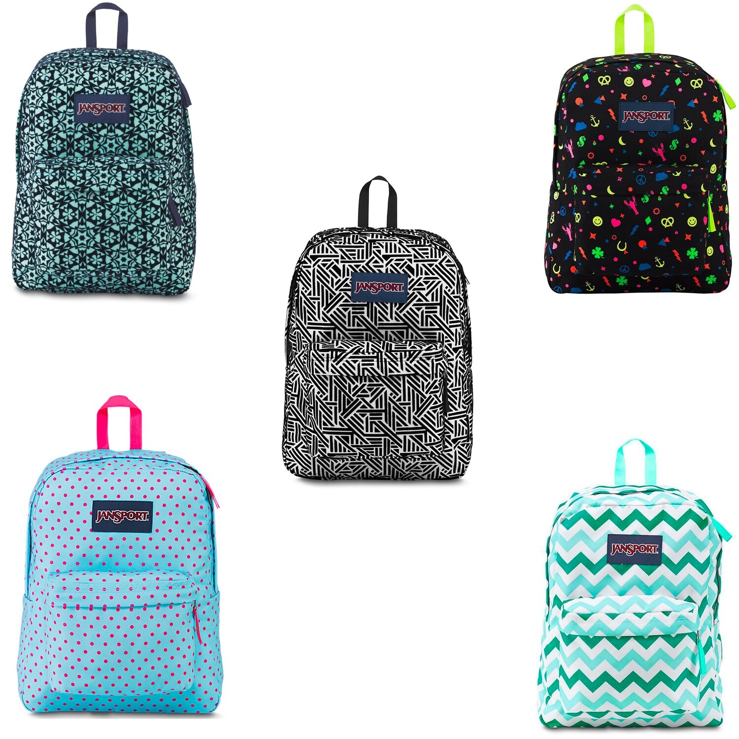 Jansport Superbreak High Stakes Backpacks (Aquadash