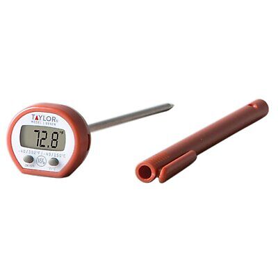 Taylor Instant Read Digital Meat Food Grill BBQ Cooking Kitchen Thermometer -Red