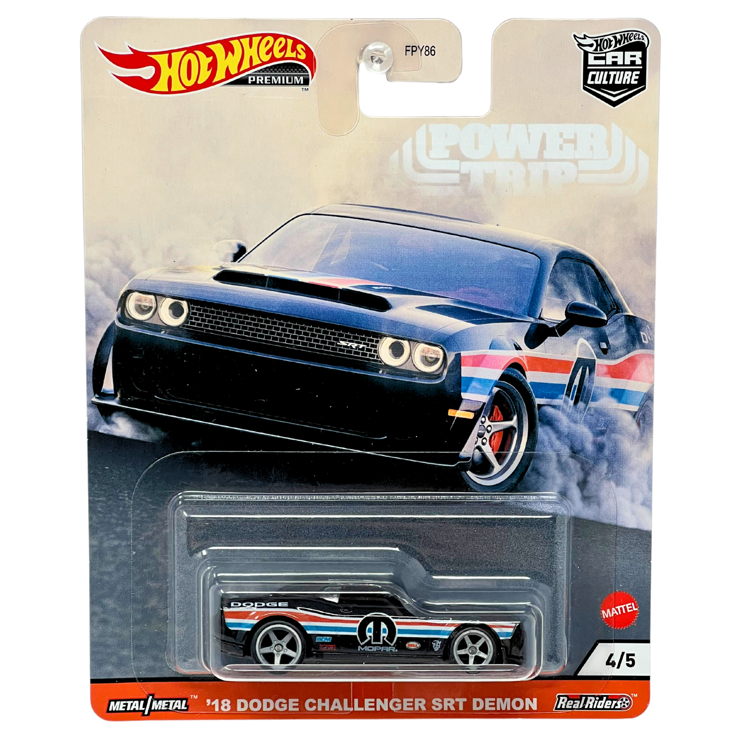Hot Wheels Premium Power Trip '18 Dodge Challenger SRT Demon