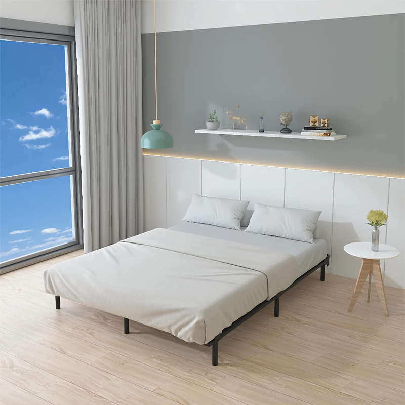 7 Inch King Bed Frame Base for Box Spring and Mattress, 9 Legs Heavy Duty Metal