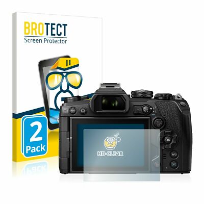 Olympus OM-D E-M1 Mark III , 2 x  BROTECT  HD-Clear Screen Protector hard-coated