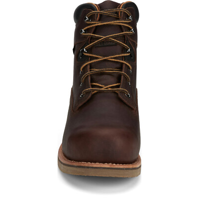 Pre-owned Chippewa Mens Serious Plus 6in Wp Met Guard Ct Pr Briar Oiled Leather Work Boots