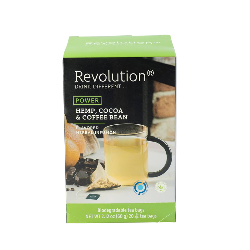 Power Hemp Cocoa Coffee Bean Hemp Tea - Rich Robust Blend St