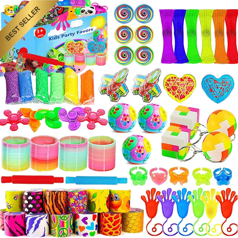 63 Pcs Party Favours for Kids Carnival Prize Box for Classroom 6-8 8-12, Birthda