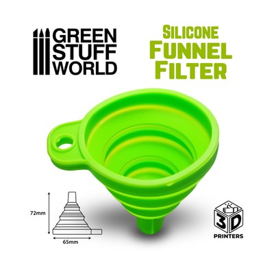 Green Stuff World Supply Silicone Funnel Filter New