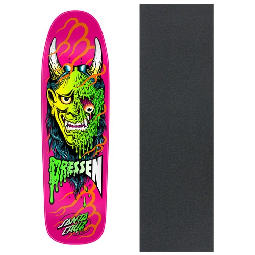 SANTA CRUZ Dressen Hannya Mask スケボーデッキ 9.30in Dressen Hannya Mask Deck | Shaped Skateboards | Santa