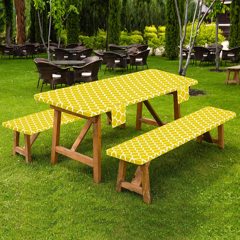 With Picnic Bench Covers 4lb Double Flann