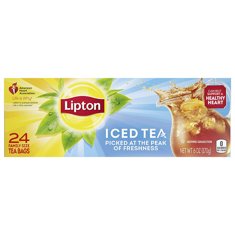 Mix, Black Tea, Unsweetened Iced Tea, Family Size, 24 Tea Bags