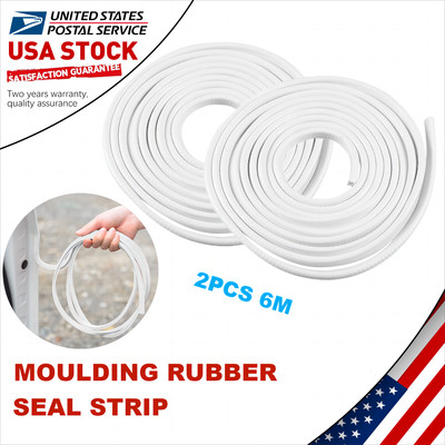 White 40ft Car Door Edge U-Lock Rubber Seal Strip For Acura RL TL CL NSX MDX RDX