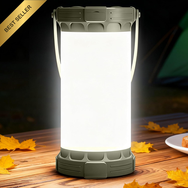 Rechargeable LED Camping Lantern 1500LM 135 LED 5000mAh 3 Colors 5 Brightness SO