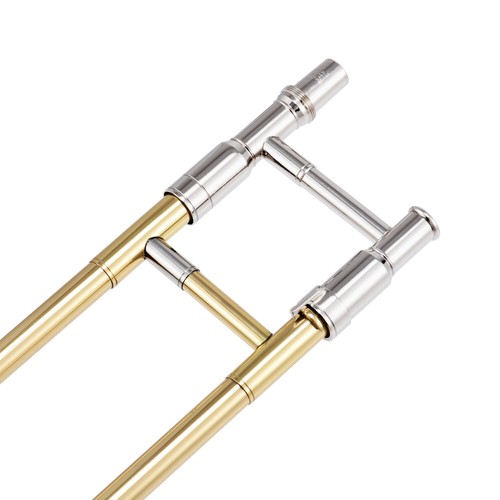 Beginner Bb Tenor Trombone Brass with Hard Case Mouthpiece Cleaning Care Kit